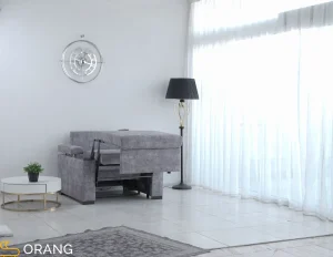 مکانیزم ساده باز شدن مبل تخت خوابشو مدل کاروان دسته دوبل ( 1 نفره ) ارونگ