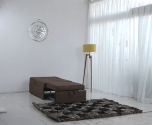 حالت تخت مبل تختخواب شو مدل ریلی هتلی فلاور ( 1 نفره ) اورنگ
