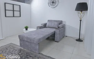 مبل تخت خوابشو مدل کاروان دسته دوبل ( 1 نفره ) در حالت تخت