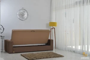 کاناپه تخت خواب شو مدل باکسی دارای باکس کاربردی