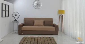 کاناپه تخت خواب شو مدل باکسی همراه با کوسن هدیه