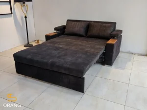 کاناپه تختخواب شو مدل کاروان دسته دوبل تخت دو نفره