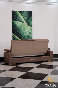 مبل تخت خوابشو مدل باکسی اورنگ دارای باکس نظم دهنده
