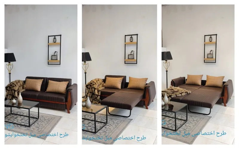 مبل تخت خوابشو دو نفره مدل چیگو ( دوقلو )